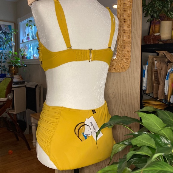 Nwt Mustard high waist bikini - Picture 3 of 4